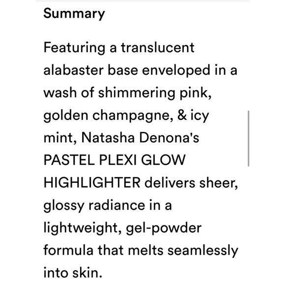 NATASHA DENONA Pastel Plexi Glow Highlighter 6 g / .211 oz NEW IN BOX - Picture 6 of 6